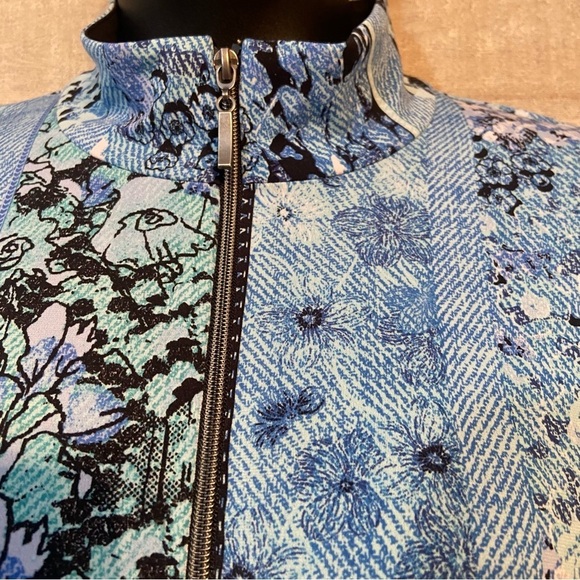 Northern Reflections women’s blue zip up lightweight jacket in size petite large - Picture 2 of 8